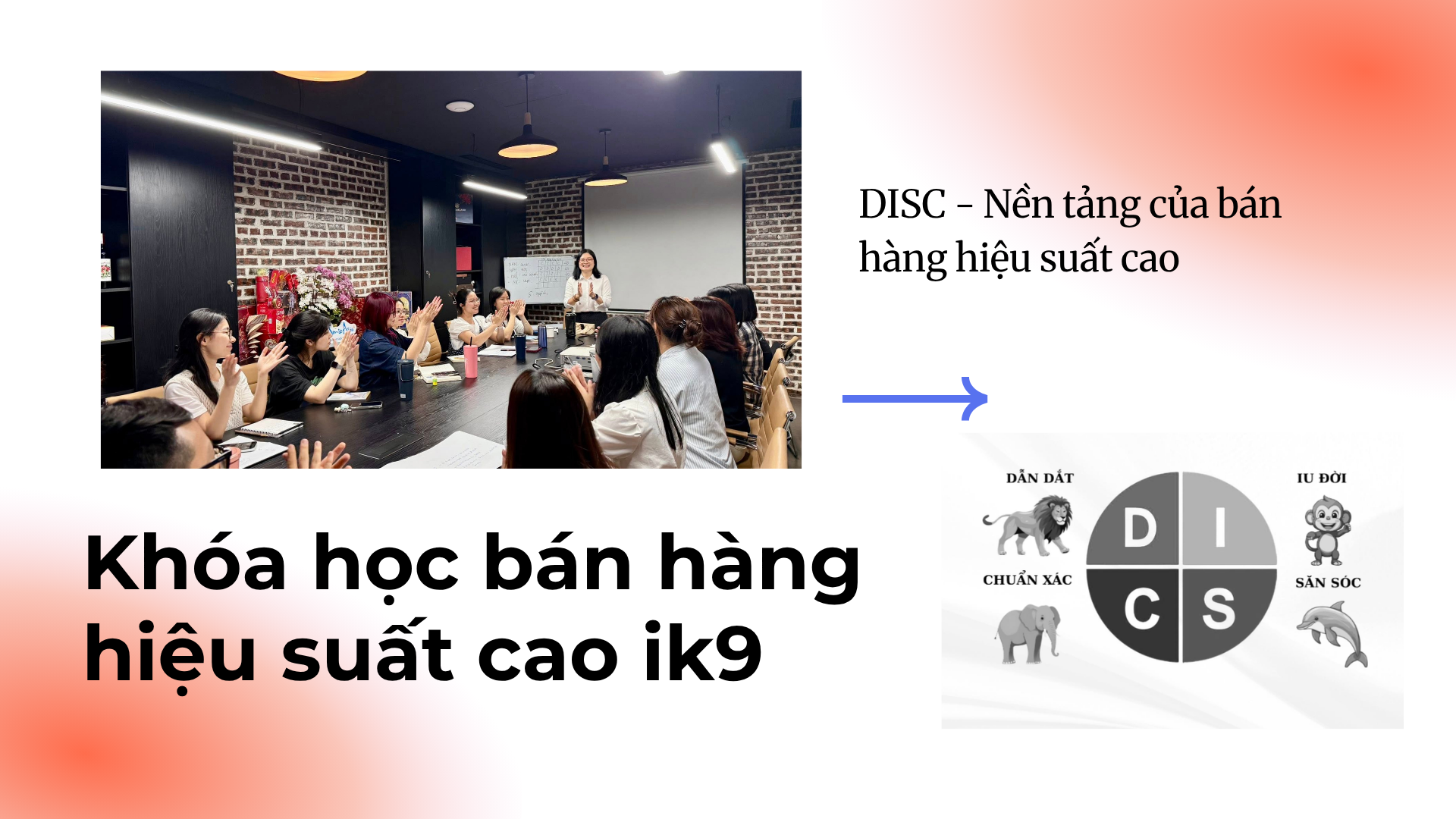DISC – Nền tảng bán hàng hiệu suất cao tại chương trình Bán hàng hiệu suất cao IK9