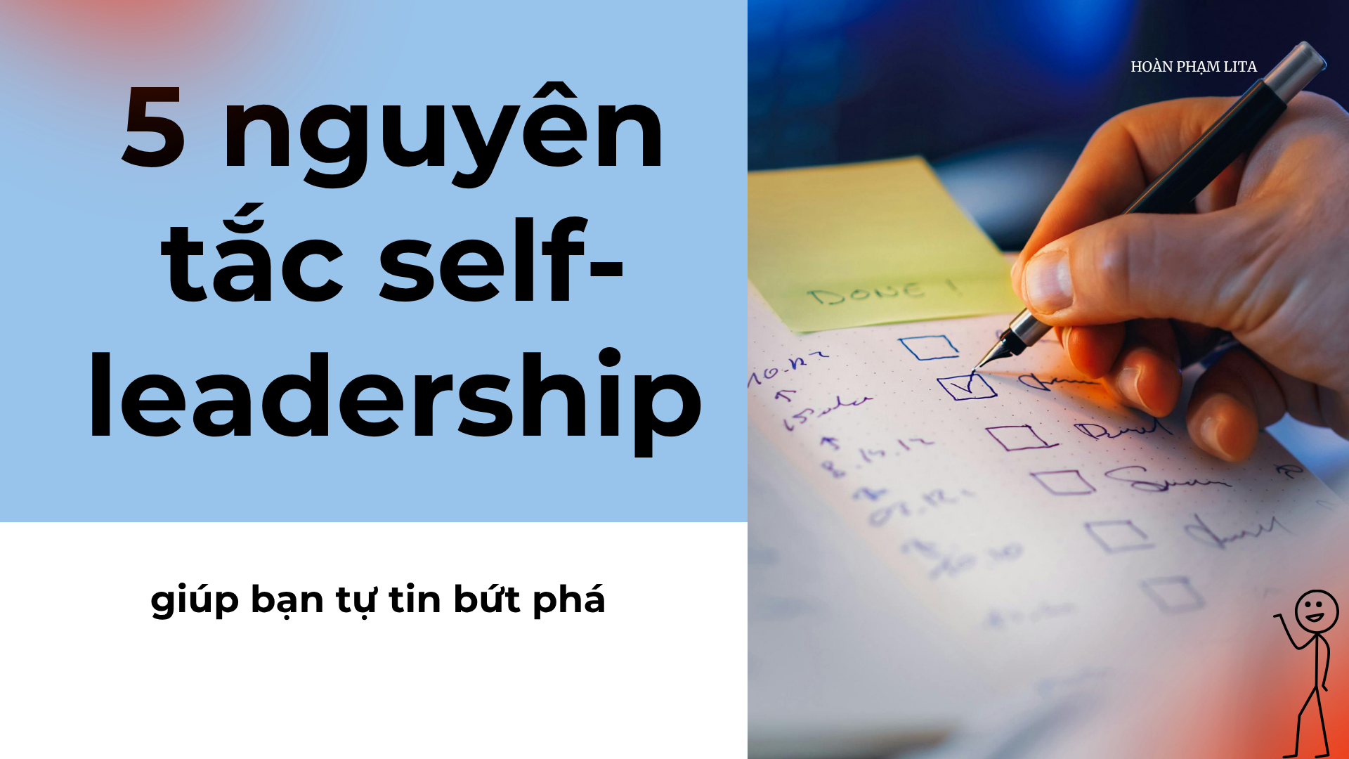 5 nguyên tắc self-leadership giúp bạn tự tin bứt phá